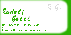 rudolf goltl business card